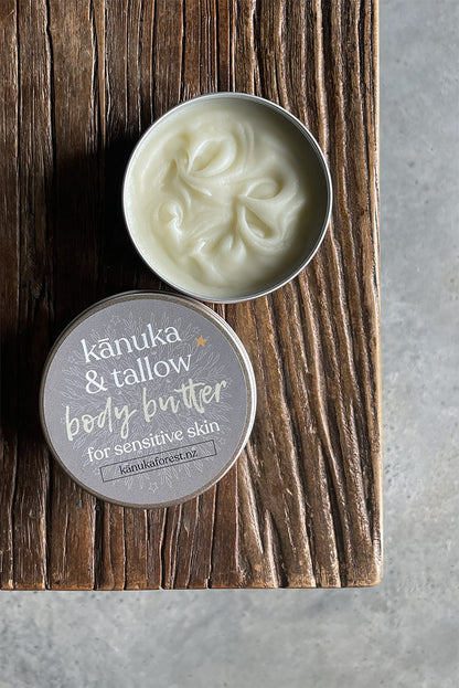 kānuka & tallow body butter for sensitive skin